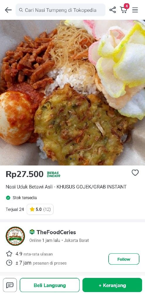 Nasi Uduk Komplit